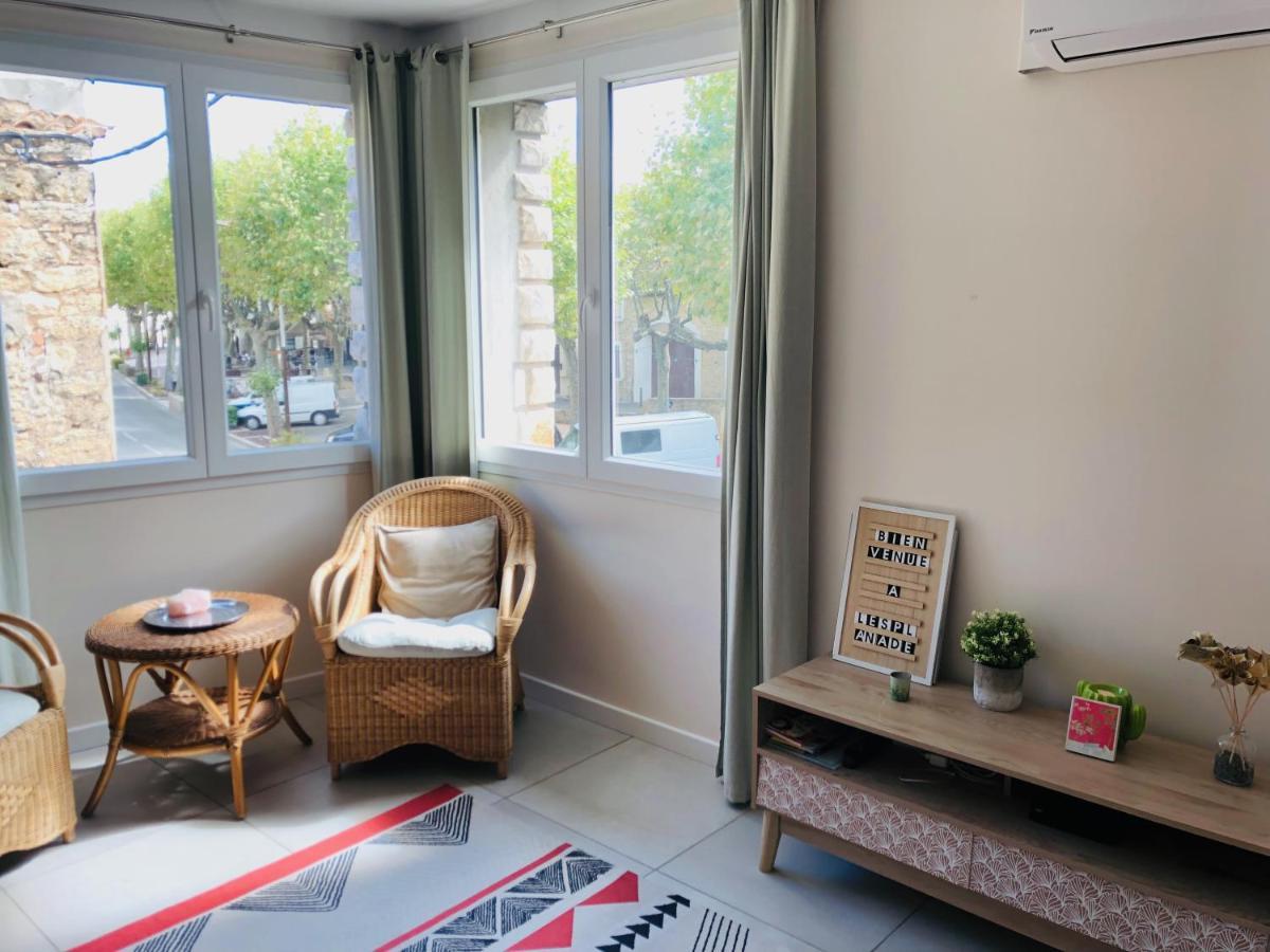 L'Esplanade, Appartement En Centre-Ville Au Calme Puisserguier Kültér fotó