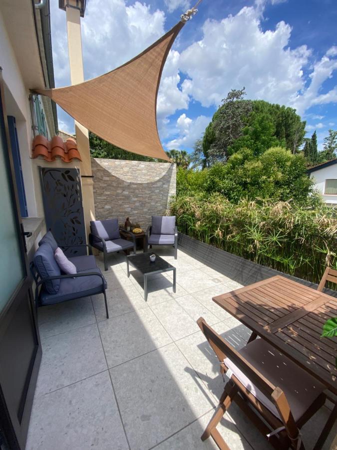 L'Esplanade, Appartement En Centre-Ville Au Calme Puisserguier Kültér fotó