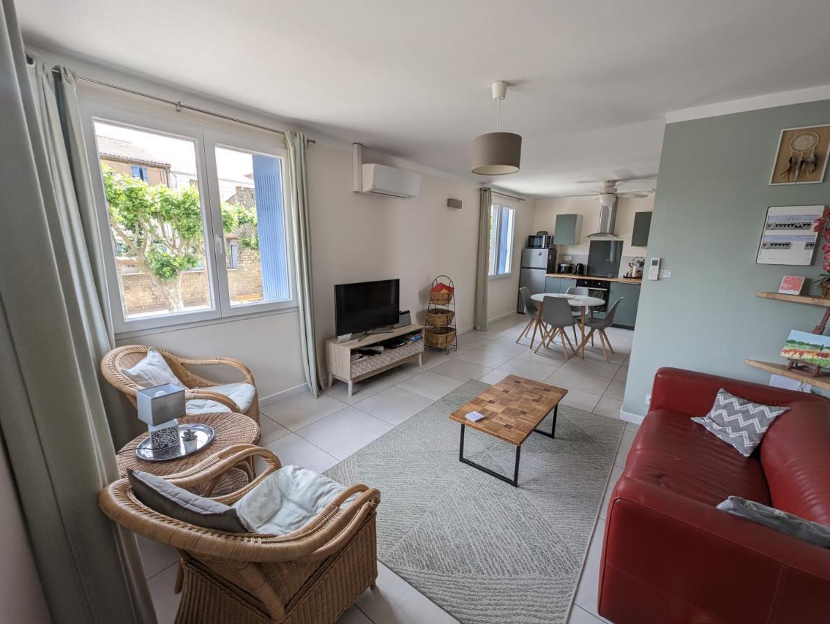 L'Esplanade, Appartement En Centre-Ville Au Calme Puisserguier Kültér fotó